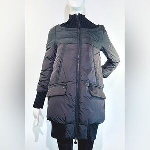MONCLER Women’s Black Down Full Zip jacket/Giubbotto Size 00